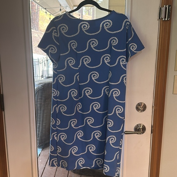 Blue Nautical Print Dress by Sailor-Sailor, size large - Picture 1 of 13